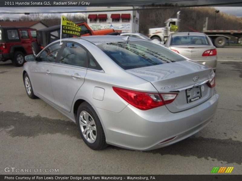 Radiant Silver / Gray 2011 Hyundai Sonata GLS