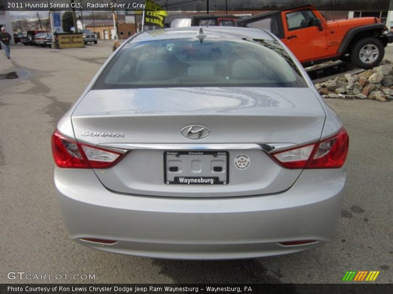 Radiant Silver / Gray 2011 Hyundai Sonata GLS