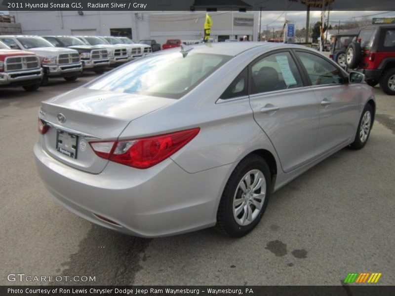 Radiant Silver / Gray 2011 Hyundai Sonata GLS