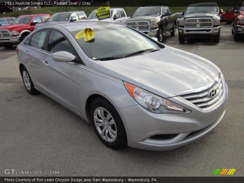 Radiant Silver / Gray 2011 Hyundai Sonata GLS