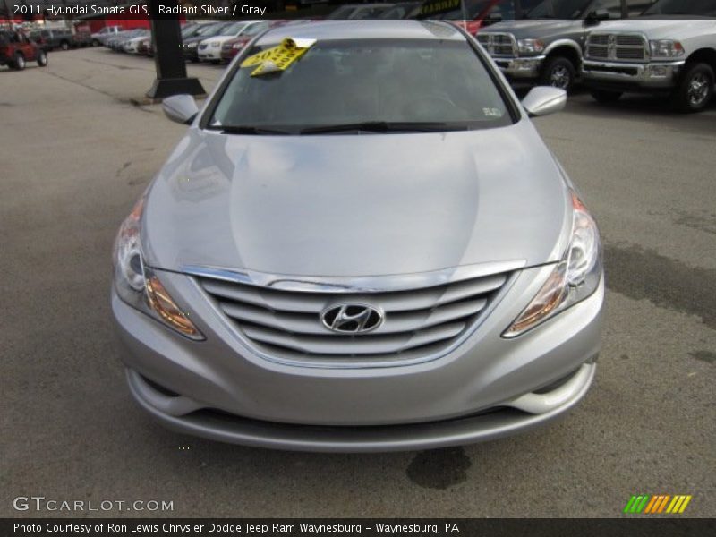 Radiant Silver / Gray 2011 Hyundai Sonata GLS