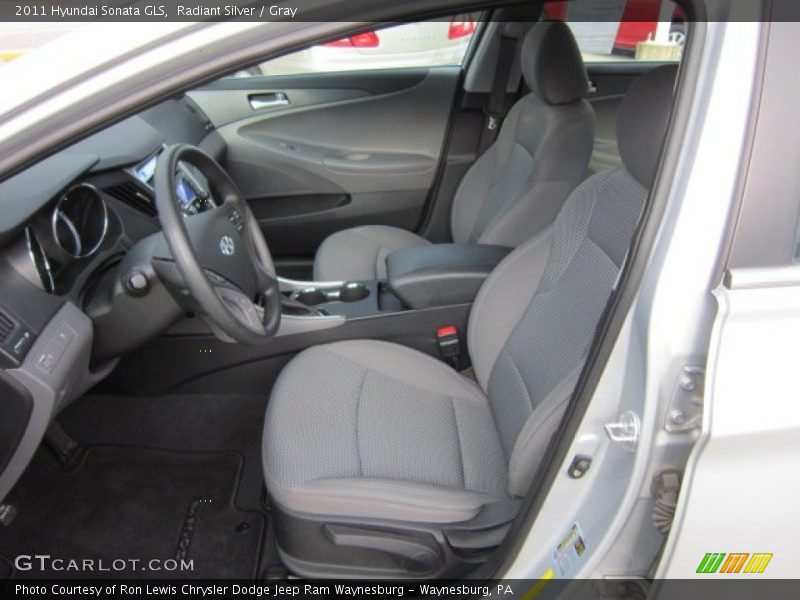 Radiant Silver / Gray 2011 Hyundai Sonata GLS