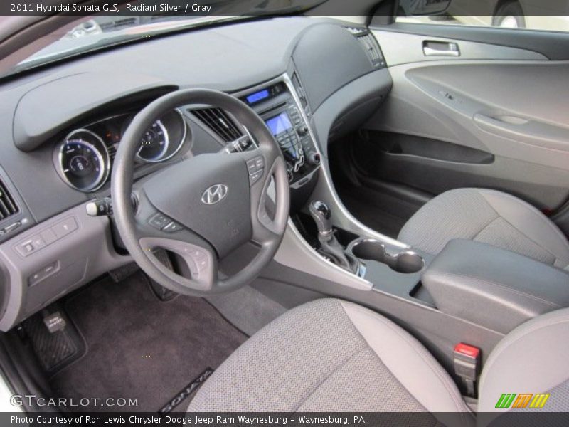 Radiant Silver / Gray 2011 Hyundai Sonata GLS