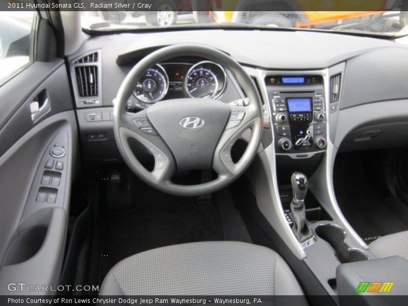 Radiant Silver / Gray 2011 Hyundai Sonata GLS