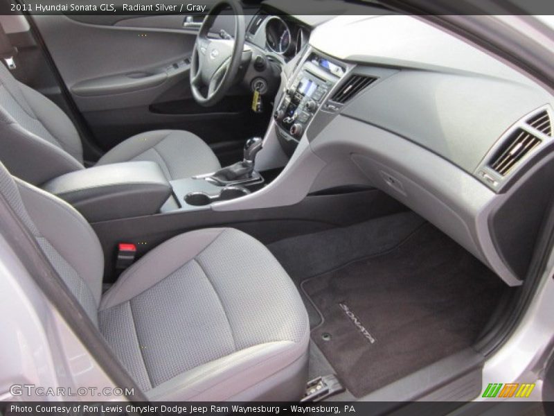 Radiant Silver / Gray 2011 Hyundai Sonata GLS
