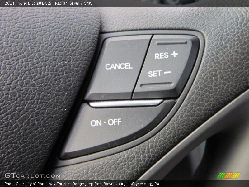 Radiant Silver / Gray 2011 Hyundai Sonata GLS