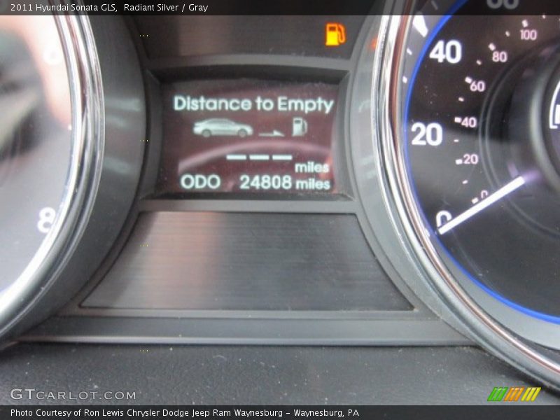 Radiant Silver / Gray 2011 Hyundai Sonata GLS