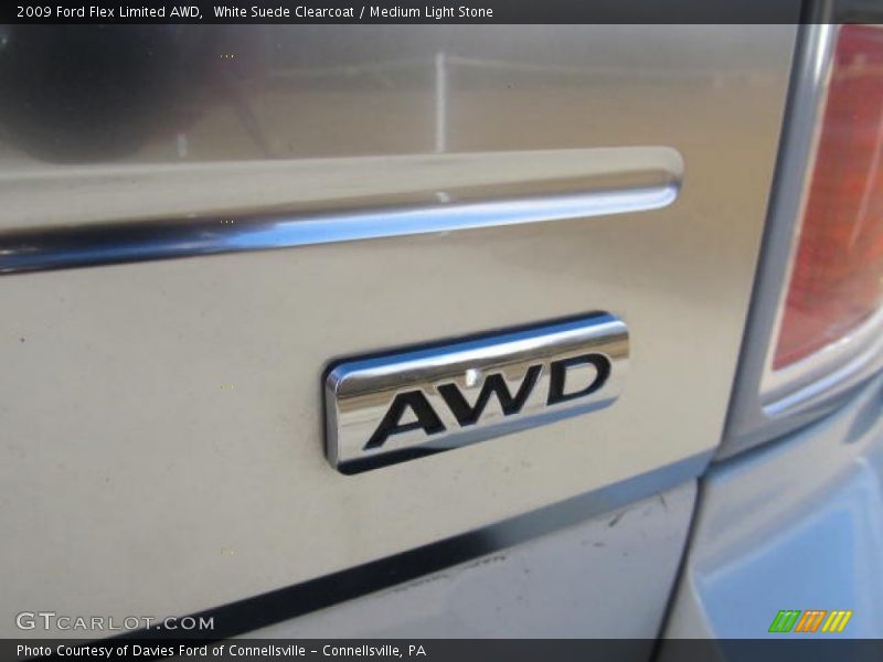 White Suede Clearcoat / Medium Light Stone 2009 Ford Flex Limited AWD
