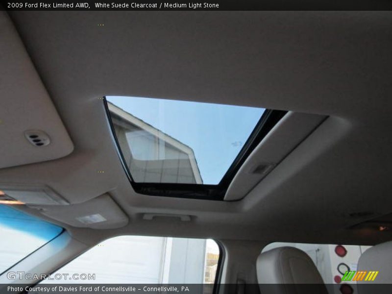 White Suede Clearcoat / Medium Light Stone 2009 Ford Flex Limited AWD