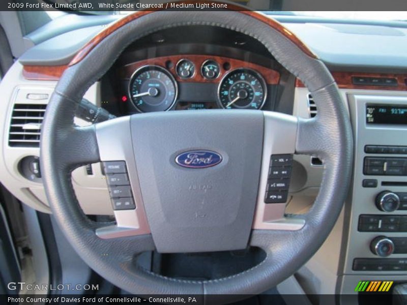 White Suede Clearcoat / Medium Light Stone 2009 Ford Flex Limited AWD