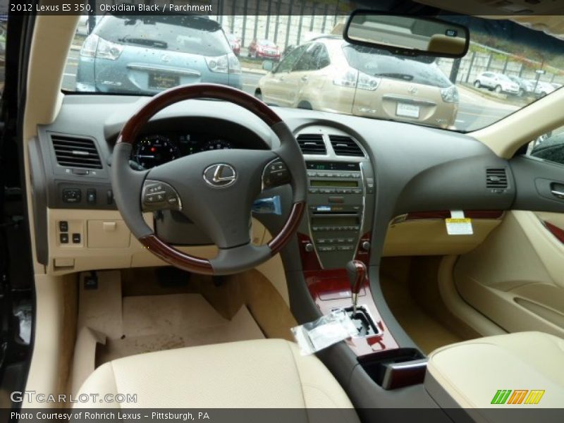 Obsidian Black / Parchment 2012 Lexus ES 350