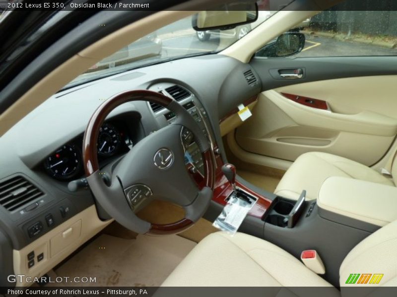 Obsidian Black / Parchment 2012 Lexus ES 350