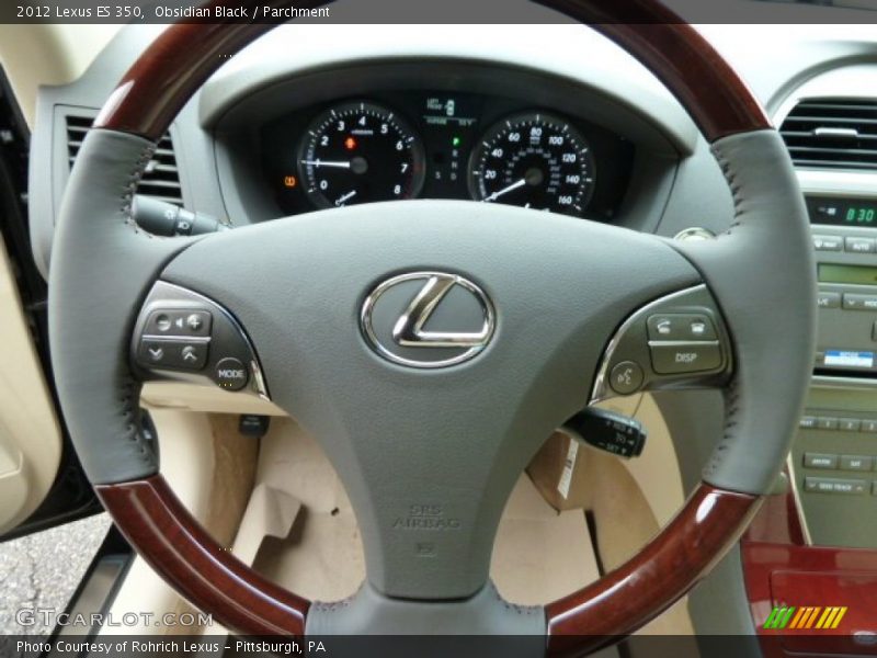 Obsidian Black / Parchment 2012 Lexus ES 350