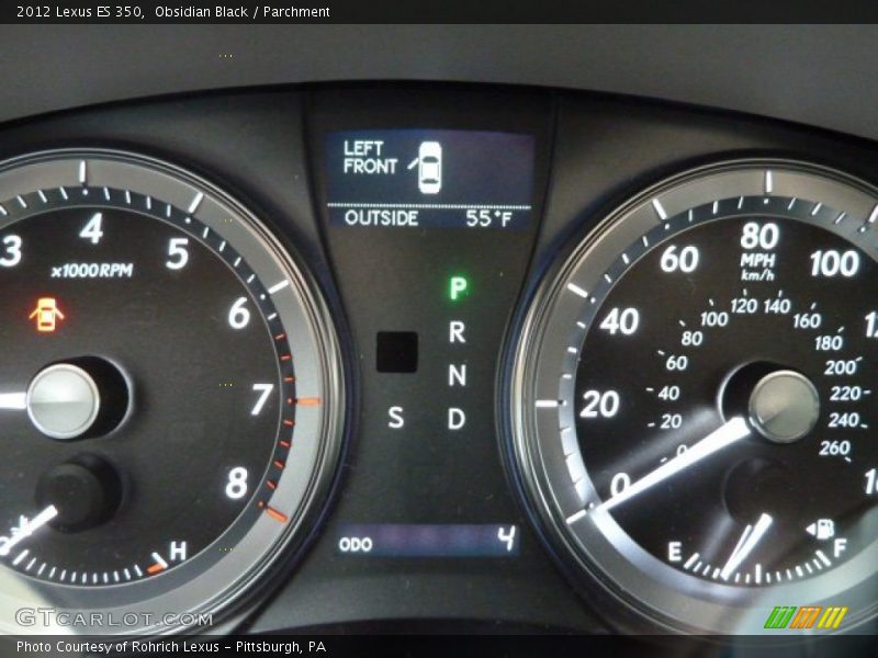 Obsidian Black / Parchment 2012 Lexus ES 350