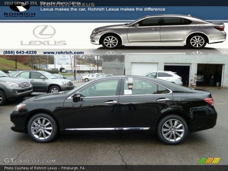 Stargazer Black / Saddle 2012 Lexus ES 350