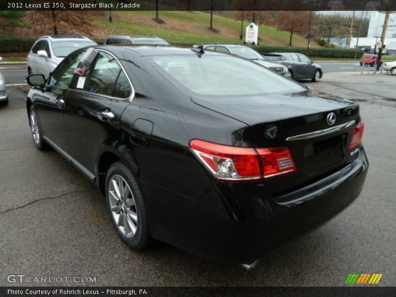 Stargazer Black / Saddle 2012 Lexus ES 350