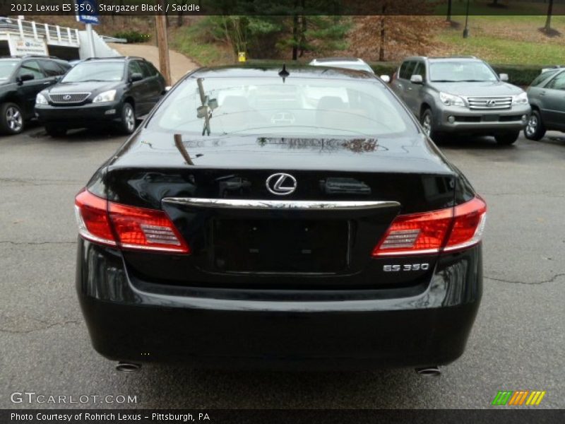 Stargazer Black / Saddle 2012 Lexus ES 350
