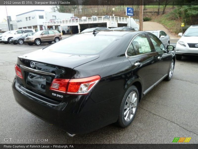 Stargazer Black / Saddle 2012 Lexus ES 350