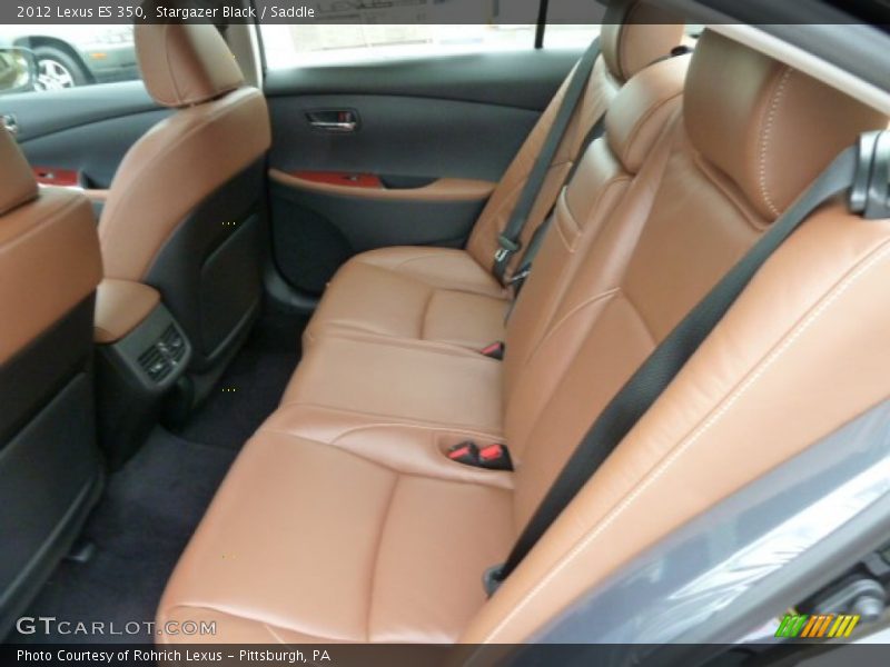 Back seat in Saddle - 2012 Lexus ES 350