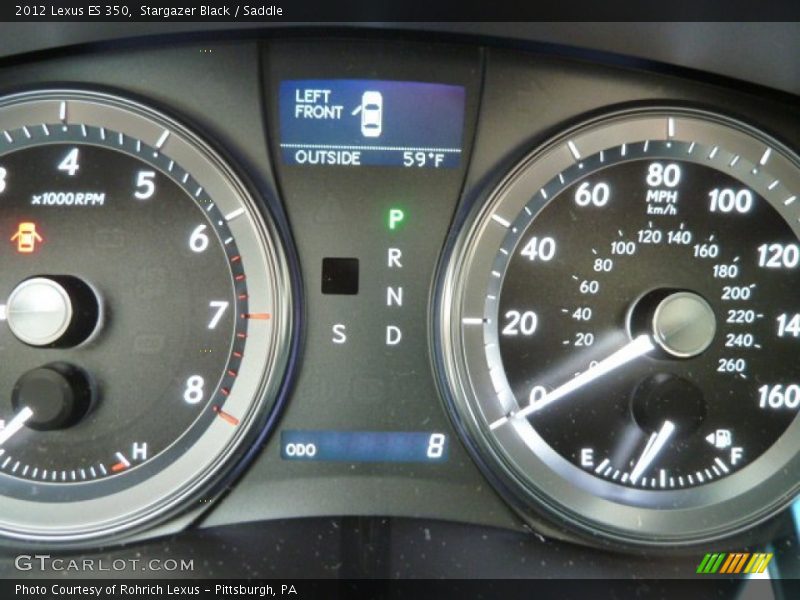 Stargazer Black / Saddle 2012 Lexus ES 350