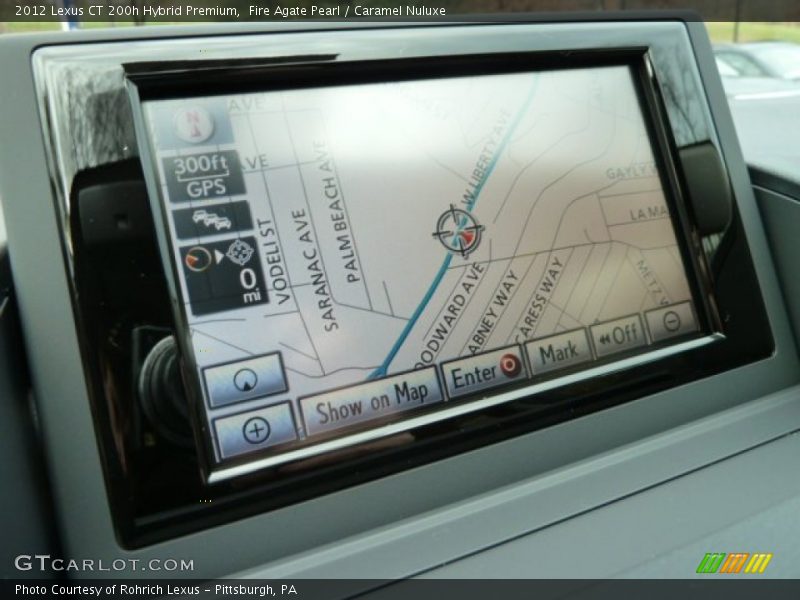 Navigation of 2012 CT 200h Hybrid Premium