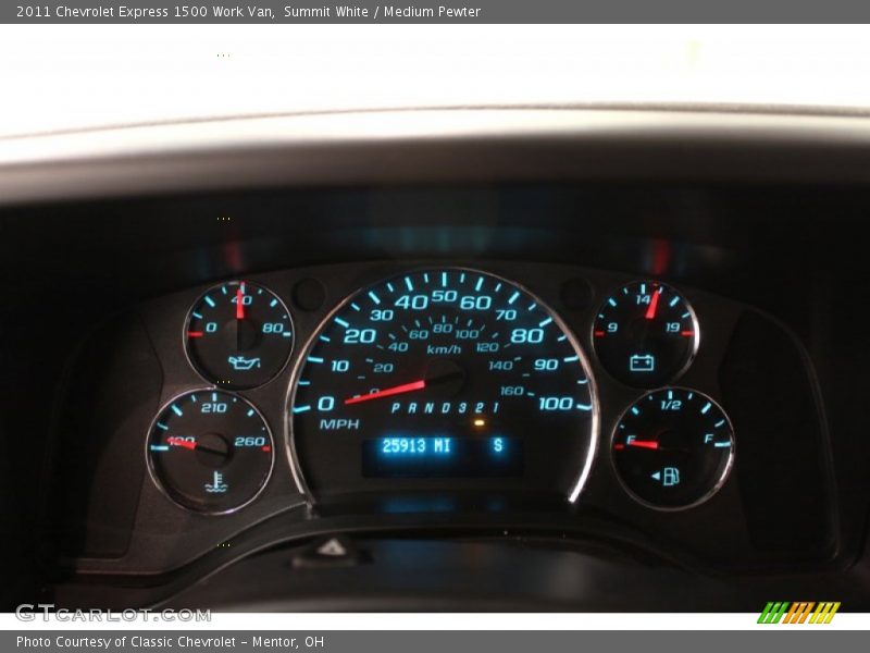 Summit White / Medium Pewter 2011 Chevrolet Express 1500 Work Van