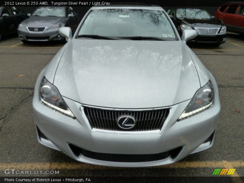 Tungsten Silver Pearl / Light Gray 2012 Lexus IS 250 AWD