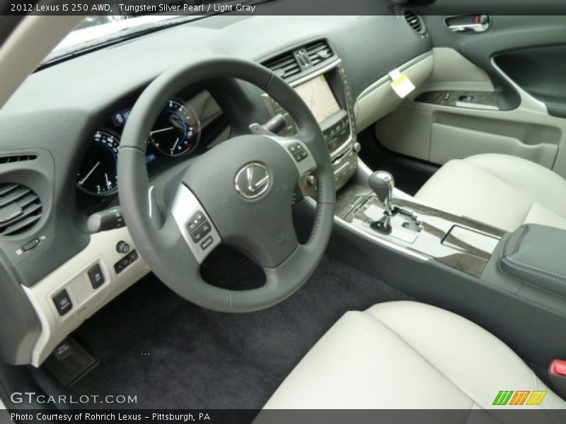  2012 IS 250 AWD Light Gray Interior
