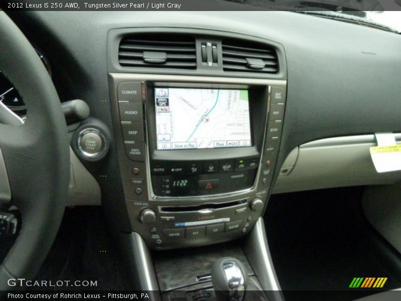 Tungsten Silver Pearl / Light Gray 2012 Lexus IS 250 AWD