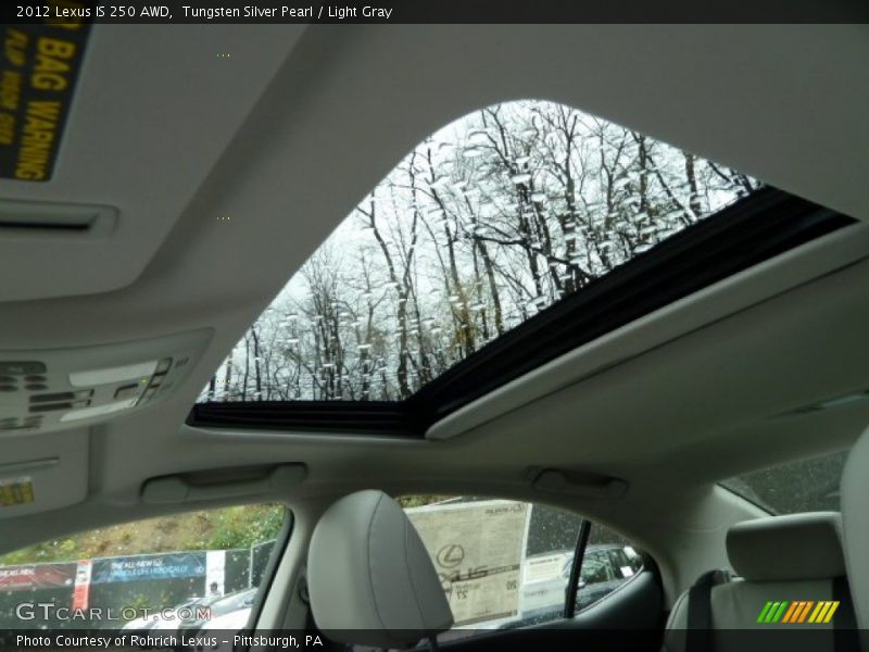 Tungsten Silver Pearl / Light Gray 2012 Lexus IS 250 AWD