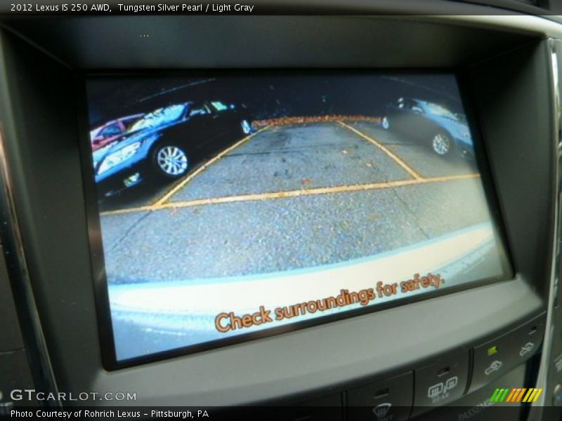 Tungsten Silver Pearl / Light Gray 2012 Lexus IS 250 AWD