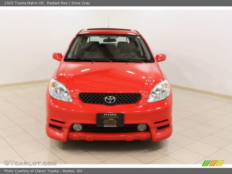Radiant Red / Stone Gray 2003 Toyota Matrix XR