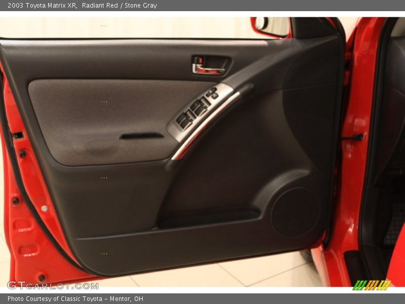Radiant Red / Stone Gray 2003 Toyota Matrix XR