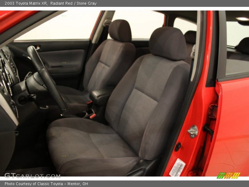 Radiant Red / Stone Gray 2003 Toyota Matrix XR
