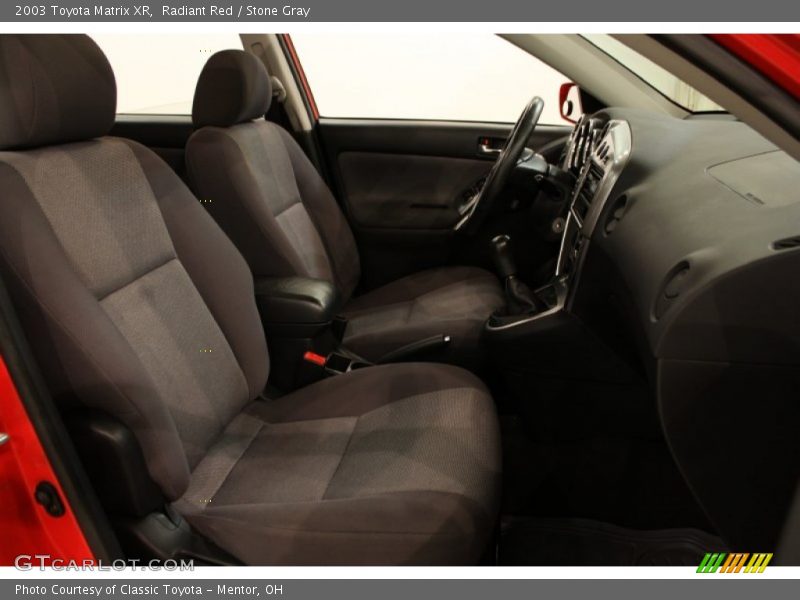 Radiant Red / Stone Gray 2003 Toyota Matrix XR