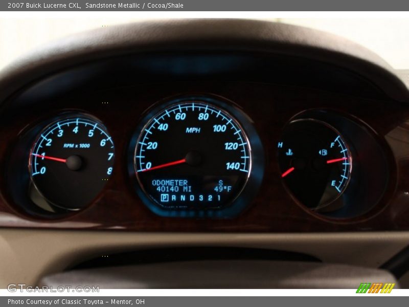 Sandstone Metallic / Cocoa/Shale 2007 Buick Lucerne CXL