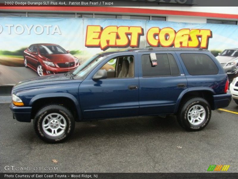 Patriot Blue Pearl / Taupe 2002 Dodge Durango SLT Plus 4x4