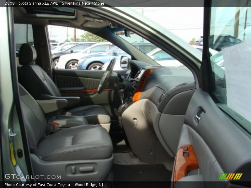 Silver Pine Mica / Stone 2008 Toyota Sienna XLE AWD