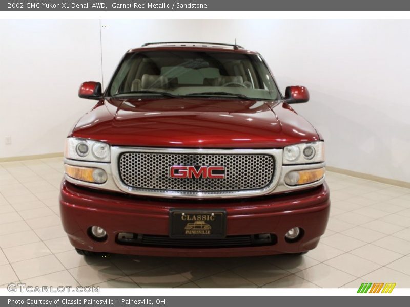 Garnet Red Metallic / Sandstone 2002 GMC Yukon XL Denali AWD