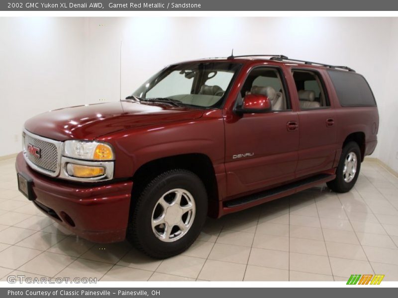 Garnet Red Metallic / Sandstone 2002 GMC Yukon XL Denali AWD