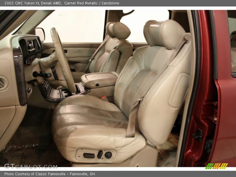 Garnet Red Metallic / Sandstone 2002 GMC Yukon XL Denali AWD