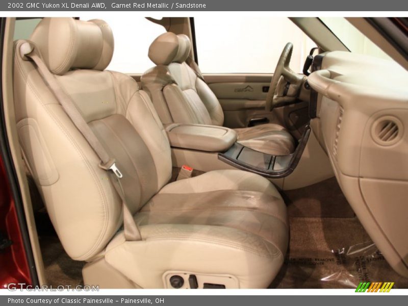 Garnet Red Metallic / Sandstone 2002 GMC Yukon XL Denali AWD