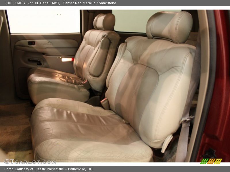 Garnet Red Metallic / Sandstone 2002 GMC Yukon XL Denali AWD