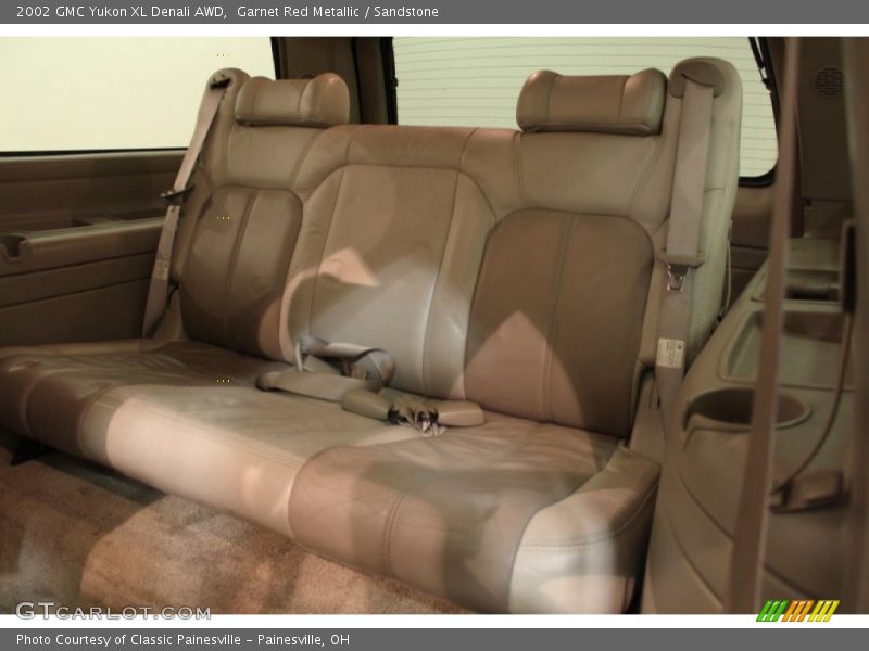 Garnet Red Metallic / Sandstone 2002 GMC Yukon XL Denali AWD