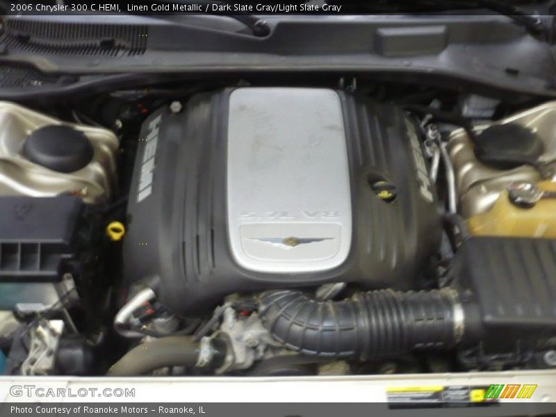 Linen Gold Metallic / Dark Slate Gray/Light Slate Gray 2006 Chrysler 300 C HEMI