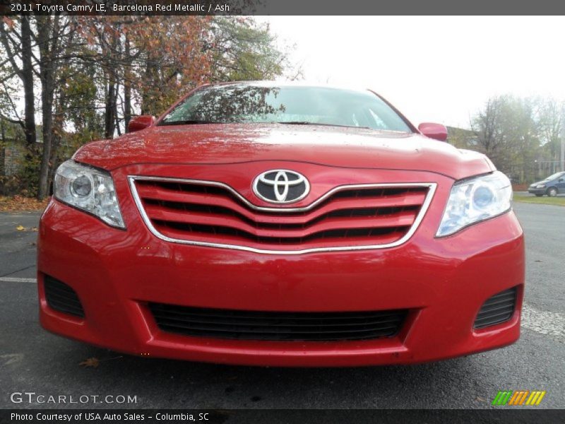 Barcelona Red Metallic / Ash 2011 Toyota Camry LE