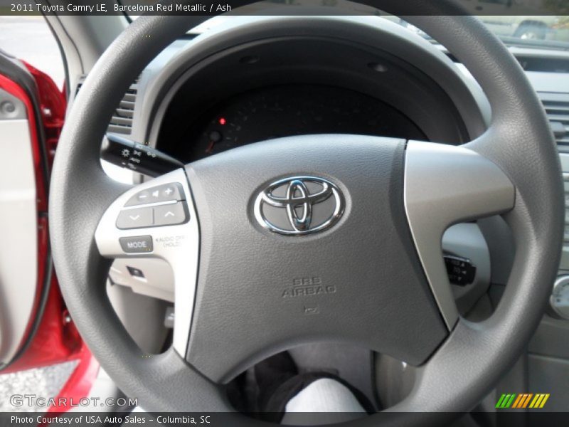 Barcelona Red Metallic / Ash 2011 Toyota Camry LE