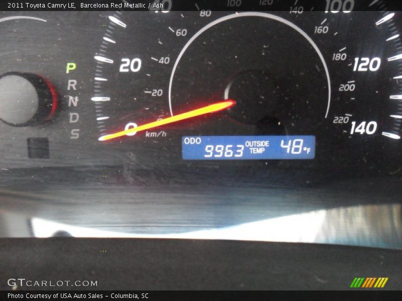 Barcelona Red Metallic / Ash 2011 Toyota Camry LE