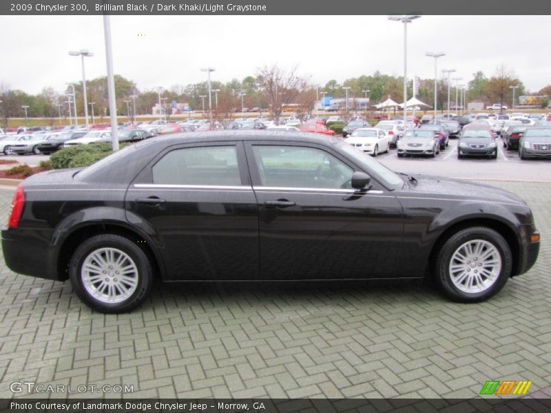 Brilliant Black / Dark Khaki/Light Graystone 2009 Chrysler 300