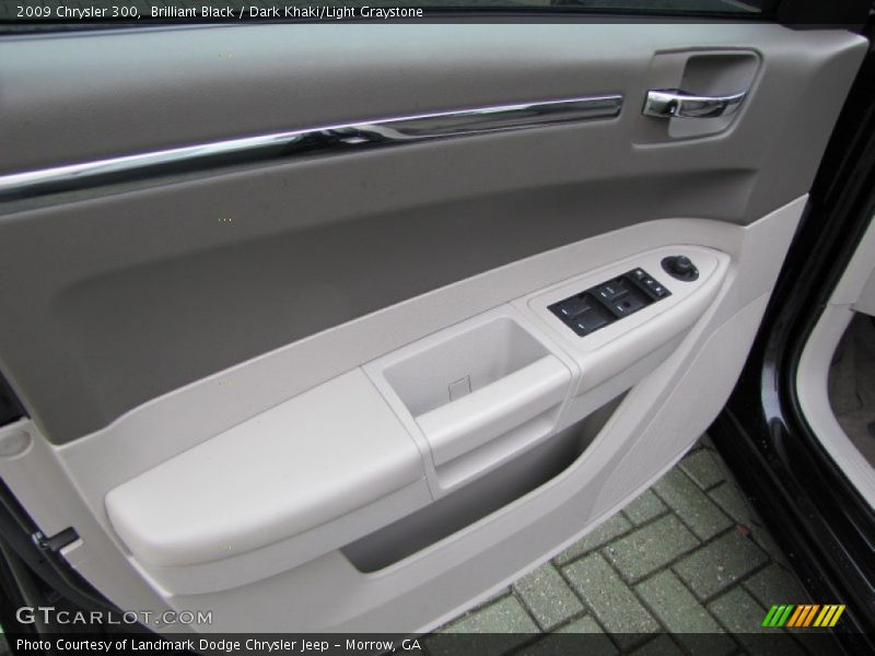 Brilliant Black / Dark Khaki/Light Graystone 2009 Chrysler 300